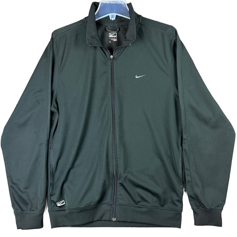 Nike Men's L Black Performance Team Full Zip Training Jacket Athletic 247193-010